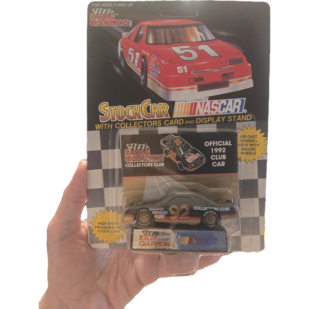 Official 1992 Club Car #92 Racing Champions Collectors Club 1:64 Diecast